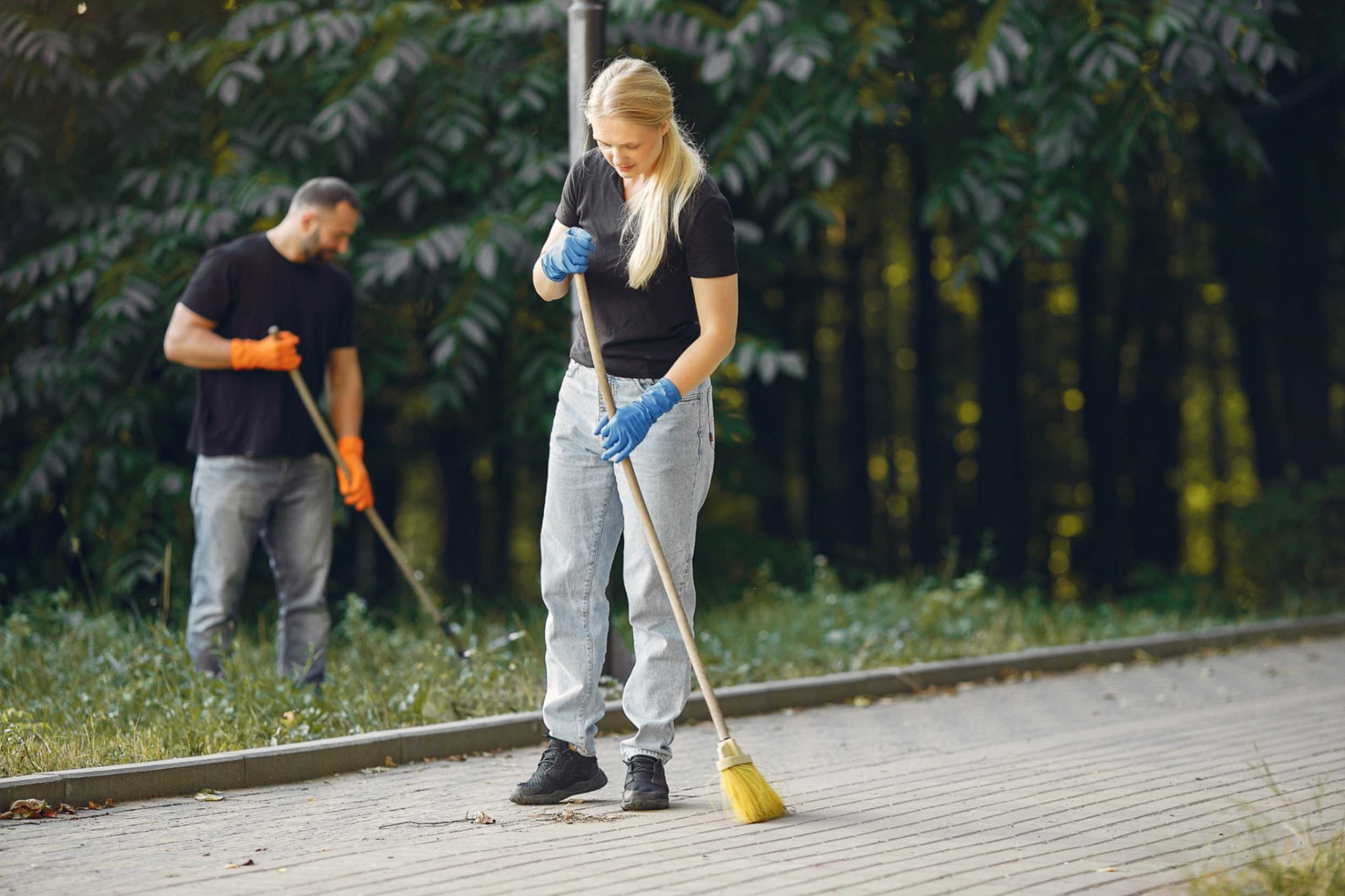 Post-construction cleaning for debris, dust, and paint removal